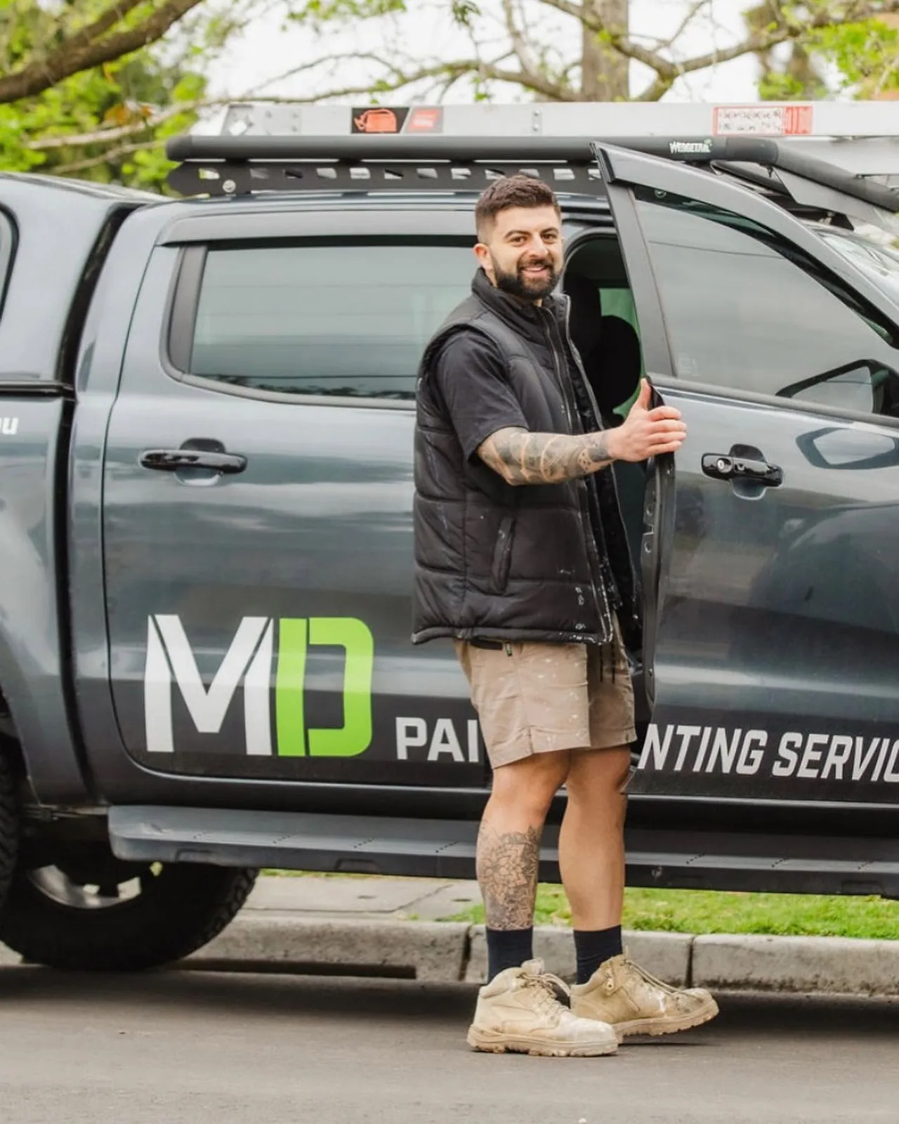 Mehdi, owner of MD Painting Services, on site in Melbourne